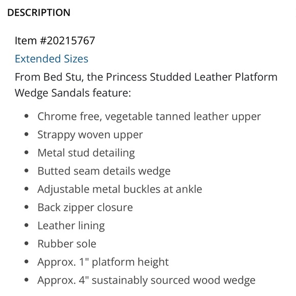 BedStu Princess Studded Leather Platform Wedge in White 🤍 - Picture 10 of 10